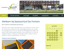 Tablet Screenshot of fontein.nl